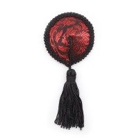 Красно-черные пэстисы с кисточками