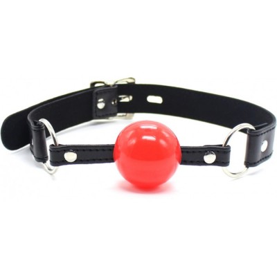 Кляп-шар силиконовый черно-красный 4 см Кляп-шар силиконовый черно-красный 4 см