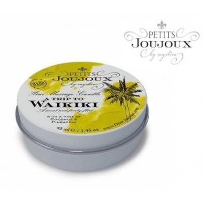 Массажная свеча Petits Joujoux Waikiki Beach Refill ананас и кокос 33 гр