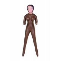 Кукла надувная, негритянка, TOYFA Dolls-X, в полный рост, с тремя отверстиями, 160 см