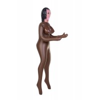 Кукла надувная, негритянка, TOYFA Dolls-X, в полный рост, с тремя отверстиями, 160 см