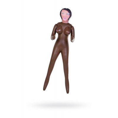 Кукла надувная, негритянка, TOYFA Dolls-X, в полный рост, с тремя отверстиями, 160 см