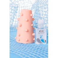 Насадка ToyFa XLover Soft booster в форме конуса, утолщающая, с дополнительной стимуляцией, TPR, телесный 10 см