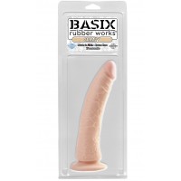 Фаллоимитатор на присоске Basix Rubber Works Slim 7" with Suction Cup Flesh