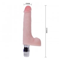 Фаллоимитатор с вибрацией и светодиодной подсветкой