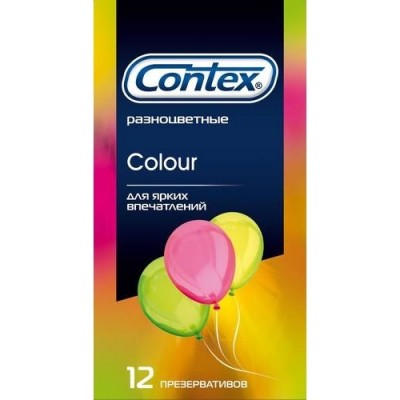 Презервативы Contex №12 Colour разноцветные