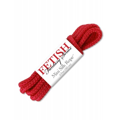 Бондажная верёвка FF Mini Silk Rope красная 183 см Бондажная верёвка FF Mini Silk Rope красная 183 см