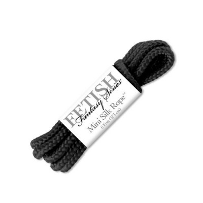 Бондажная верёвка FF Mini Silk Rope черная 183 см