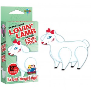 Мини-кукла овечка Travel Size Lovin' Lamb Blow Up Doll