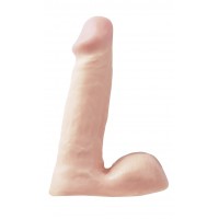 Фаллоимитатор с мошонкой Basix Rubber Works 6" Dong Flesh