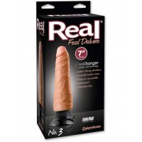 Вибратор с присоской Real Feel Deluxe No.3 - 7" Flesh