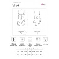 Соблазнительный комплект черная сорочка и трусики Zarifa S/M