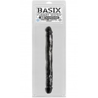Двухсторонний фаллоимитатор Basix Rubber Works 12" Double Dong Black