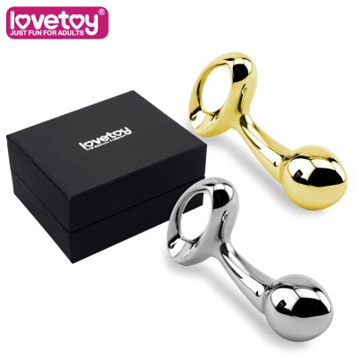 Aнальная втулка золотистая Medium Luxury Metal Butt Plug