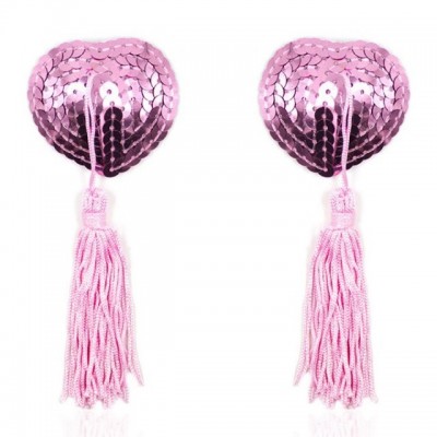 Розовые пэстисы для груди с паетками Розовые пэстисы для груди с паетками