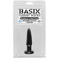 Анальная пробка Basix Rubber Works Beginners Butt Plug Black