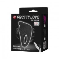 Вибро-кольцо с клиторальным стимулятором Pretty Love Thimble