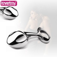 Серебристая анальная втулка серебристая Medium Luxury Metal Butt Plug
