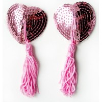 Розовые пэстисы для груди с паетками Розовые пэстисы для груди с паетками