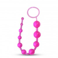 Розовые анальные бусы Jelly X-10 Розовые анальные бусы Jelly X-10