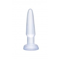 Анальная пробка Basix Rubber Works Beginners Butt Plug Clear