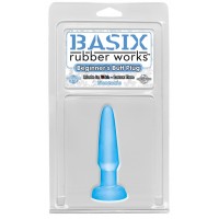 Анальная пробка Basix Rubber Works Beginners Butt Plug Blue