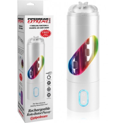 Мастурбатор перезаряжаемый Pipedream Extreme Toyz Rechargeable Roto-Bator Pussy