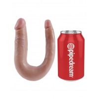 Двойной фаллоимитатор King Cock U-Shaped Small Double Trouble Flesh Двойной фаллоимитатор King Cock U-Shaped Small Double Trouble Flesh