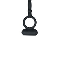 Анальная пробка с двойной вибрацией и кольцом на пенис Ass-Kicker Vibrating Plug Combo