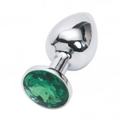 Анальная пробка Anal Plug Silver Green S Анальная пробка Anal Plug Silver Green S