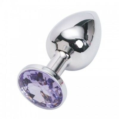 Анальная пробка Anal Plug Silver Purple S Анальная пробка Anal Plug Silver Purple S