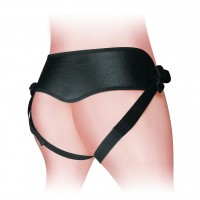 Чёрный ремень ORGASM COZY HARNESS SERIES для страпона
