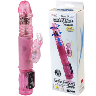 Перезаряжаемый толкающий Hi-Tech Crazy Bunny