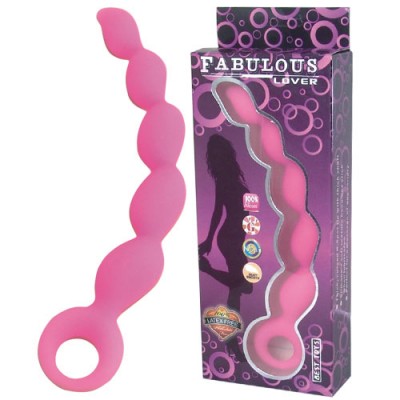 Цепочка анальная розовая Fabulous