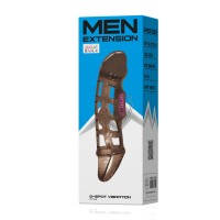 Насадка на пенис с вибрацией чёрная Men Extension