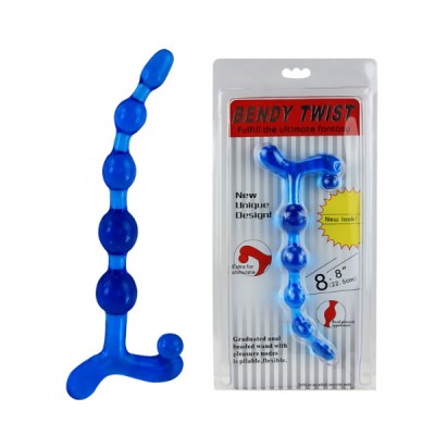 Анальная цепочка голубая Анальная цепочка голубая