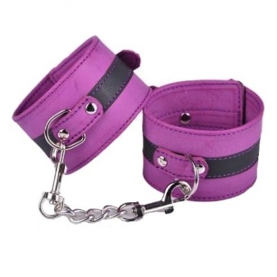Фиолетовые БДСМ поножи
