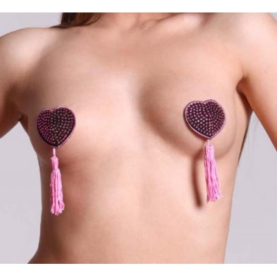 Розовые пэстисы со стразами Розовые пэстисы со стразами