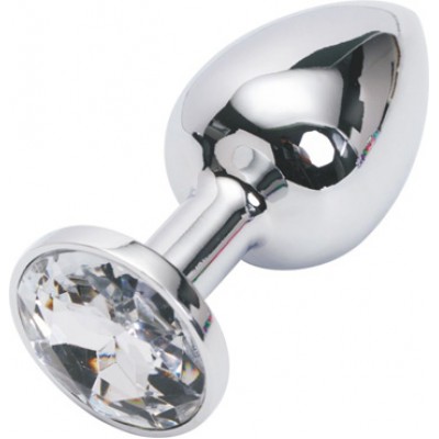 Анальная пробка Anal Jewelry Plug Silver Diamond S