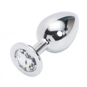 Анальная пробка Anal Jewelry Plug Silver Diamond M