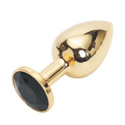 Анальная пробка Anal Jewelry Plug Gold Black S Анальная пробка Anal Jewelry Plug Gold Black S