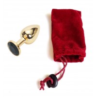 Анальная пробка Anal Jewelry Plug Gold Black S Анальная пробка Anal Jewelry Plug Gold Black S
