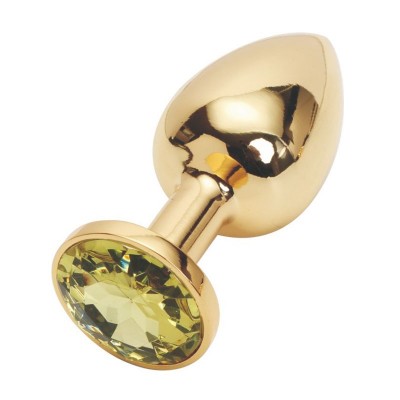 Анальная пробка Anal Jewelry Plug Gold Yellow S Анальная пробка Anal Jewelry Plug Gold Yellow S