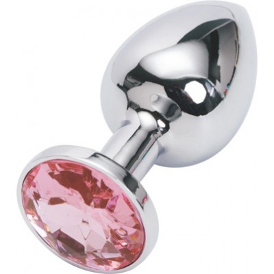 Анальная пробка Anal Jewelry Plug Silver Pink S Анальная пробка Anal Jewelry Plug Silver Pink S