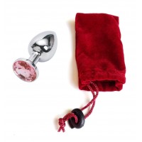 Анальная пробка Anal Jewelry Plug Silver Pink S Анальная пробка Anal Jewelry Plug Silver Pink S
