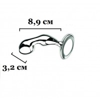 Массажёр простаты стальной с кристаллом