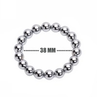 Эрекционное кольцо Metal Ball Cock Ring S