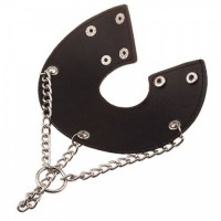Утяжка для мошонки на клёпках с цепочками