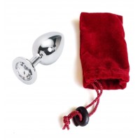 Анальная пробка Anal Jewelry Plug Silver Diamond L Анальная пробка Anal Jewelry Plug Silver Diamond L