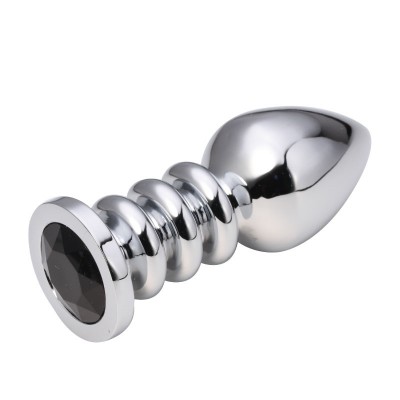 Анальная пробка Silver Relief Black L